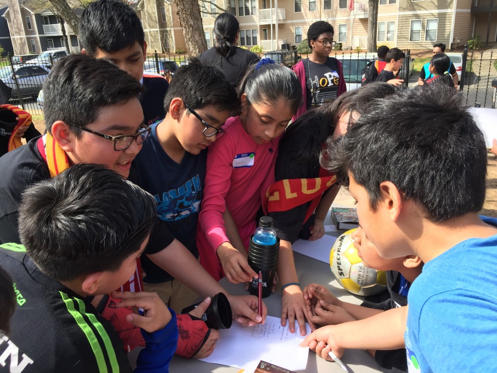 Everyone rushes to sign up their team for the tournament!